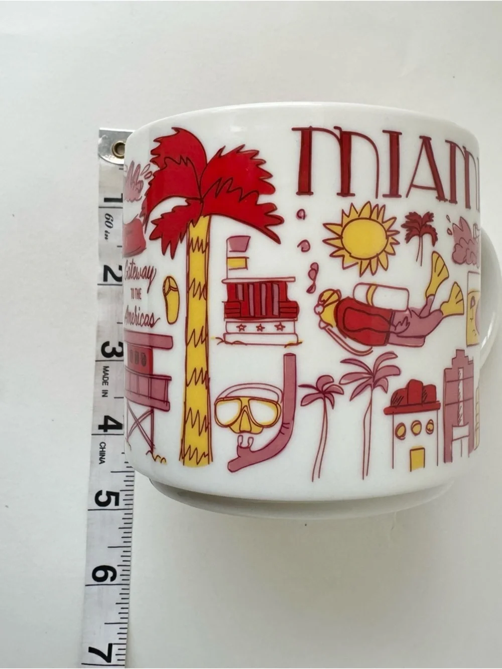 Starbucks Been There Series Miami Ceramic Coffee Mug, 14 Oz